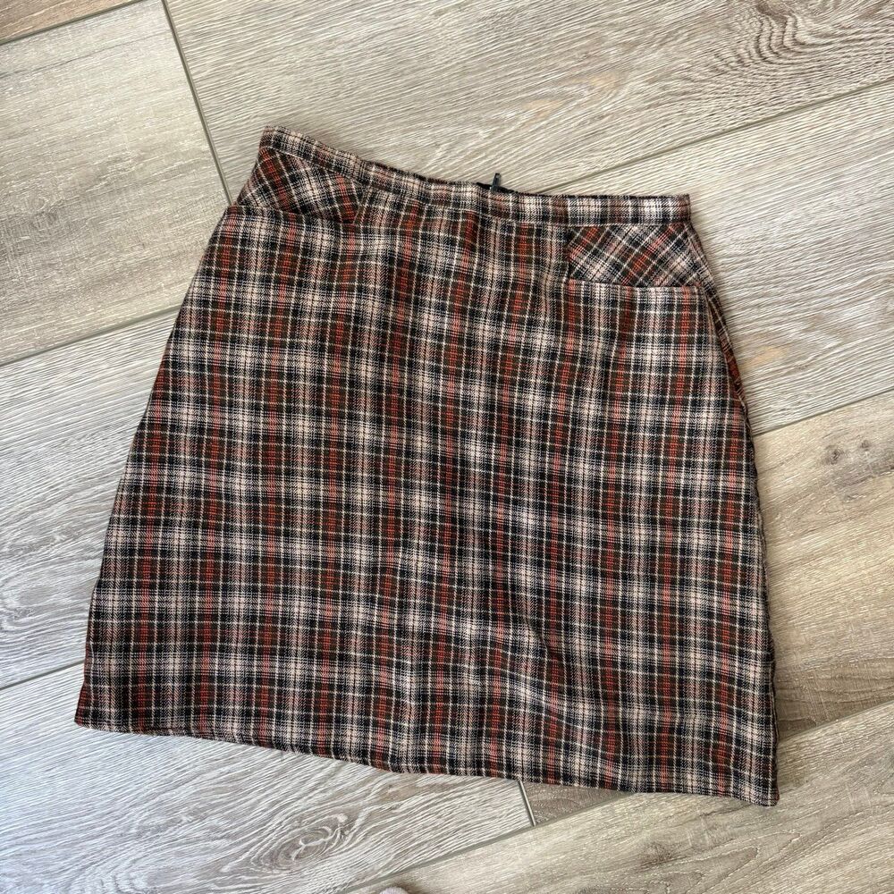 Wildflowers Plaid Mini Skirt